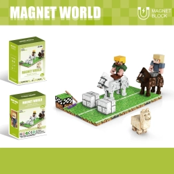 Set de construcție Magnet World Călărie
