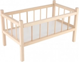 Pătuț de lemn pentru păpuși