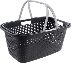 Coș de rufe 38 l cu mânere din plastic