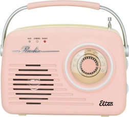 Radio retro LUIZA SP-11 cu MP3 USB SD roz