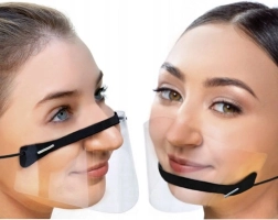 Mini-cască pentru nas și gură - neagră