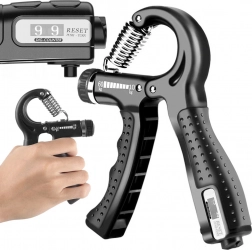 Întăritor de prindere reglabil 10–60 kg cu contor – negru