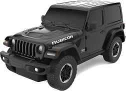 Jeep Wrangler JL cu telecomandă Rastar la scara 1:24, negru