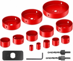 Set de ferăstraie tip carotă pentru lemn Renew Force 19–127 mm, 16 piese
