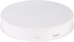 Masa foto electrică rotativă PULUZ 30 cm USB albă
