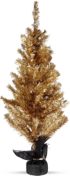 Brad de masă auriu de Crăciun 90 cm