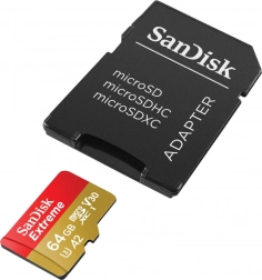 Card de memorie SanDisk Extreme microSDXC 64GB