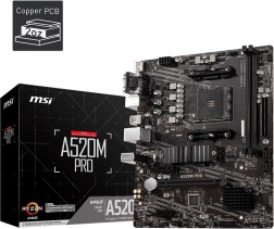 Placă de bază MSI A520M PRO mATX pentru AMD