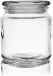 Recipient din sticlă pentru alimente 580 ml cu capac