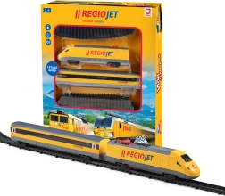 Trenul model RegioJet cu efecte de lumină și sunet