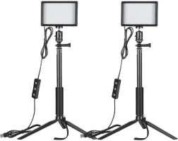 Set studio Neewer două lumini LED cu filtre și trepiede