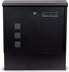 Cutie poștală din oțel ModernHome cu suport pentru ziare și încuietoare