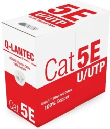 Q-LANTEC cablu de date U/UTP Cat 5e, PVC, 100% cupru, 305 m