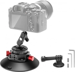suport cu ventuză cu pompă de vid 1/4" NEEWER pentru camere sport (DJI ACTION, GOPRO, INSTA360)