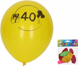Baloane 30 cm cu numărul 40 – set 5 buc