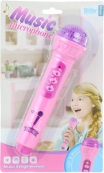 Microfon roz pe baterii