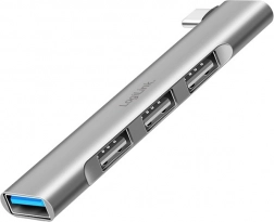 Hub USB-C elegant cu 1x USB-A 3.0 și 3x USB-A 2.0