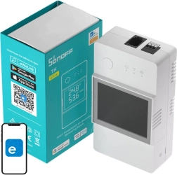 Comutator inteligent Wi‑Fi Sonoff THR316 pentru monitorizarea temperaturii și umidității – TH Elite