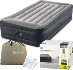 Pat gonflabil single 191 × 99 × 42 cm cu pompă electrică integrată INTEX