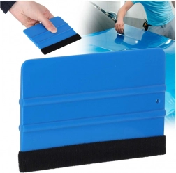 Raclă din plastic cu fetru pentru aplicarea foliilor 12,5 × 8 cm