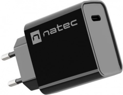 încărcător de rețea NATEC Ribera 1× USB‑C 20 W negru