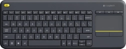 Tastatură wireless Logitech cu touchpad K400 Plus - negru