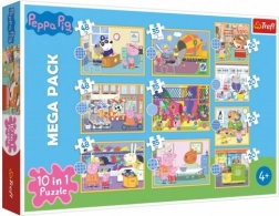 Puzzle 10 în 1 Peppa Pig