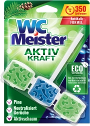 Bloc WC MEISTER 45 g, parfum de pădure, colorant