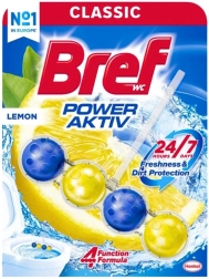 Bref Power Aktiv agățatoare WC Lemon 50 g