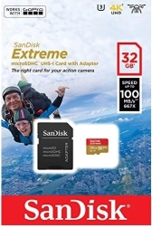 SanDisk Extreme 32GB microSDHC card pentru 4K și Full HD