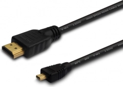 Cablu HDMI la micro HDMI 1 m negru