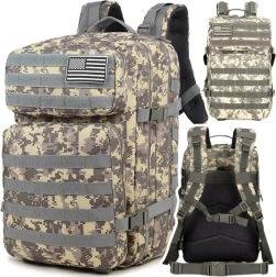 Rucsac tactic militar gri 40–60 l