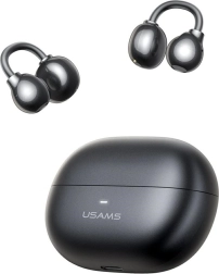 Căști wireless usams echo r02 clip-on gri