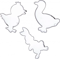Set de forme decupatoare din inox Paște 5–6 cm, 3 buc