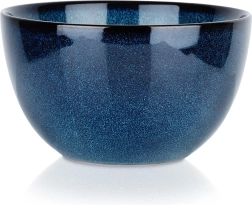 Bol ceramic 14 cm, 700 ml – glazură albastră