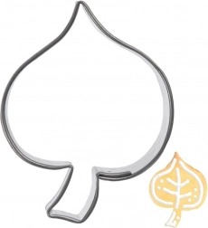 Formă de tăiat biscuiți din oțel inoxidabil frunză 4 cm