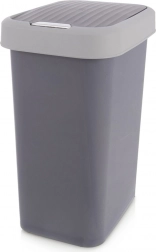 Coș de gunoi din plastic 25 l gri