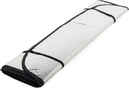 Parasolar pentru parbriz auto, folie reflectorizantă cu ventuze 130 × 60 cm