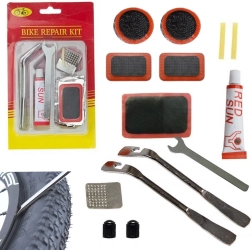 Set de reparare a camerelor de bicicletă cu adeziv