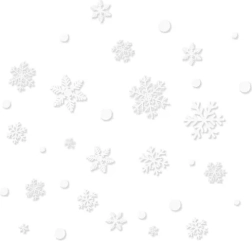 Autocolante de Crăciun pentru fereastră RUHHY – fulgi de zăpadă