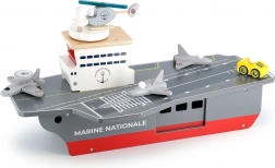 Vilac portavion din lemn cu accesorii