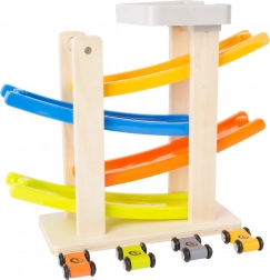 Pistă clip-clap cu 4 mașinuțe