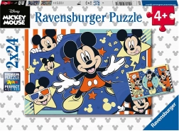 Puzzle Ravensburger Mickey Mouse 2x24 piese