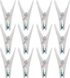 Cârlige de rufe din plastic 12 buc