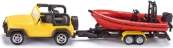Siku Jeep Wrangler cu barcă – model 1:87