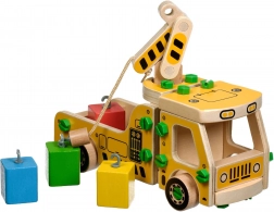 Macara auto din lemn - set de construcție Lucy & Leo