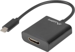 Adaptor USB‑C la HDMI, 15 cm, negru