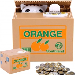 Pușculiță interactivă cu pisică