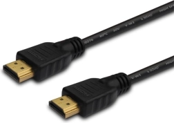 Cablu HDMI 2m negru cu Conectori Placati cu Aur