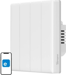 Comutator inteligent cu atingere pe perete Wi-Fi Sonoff TX T5 4C